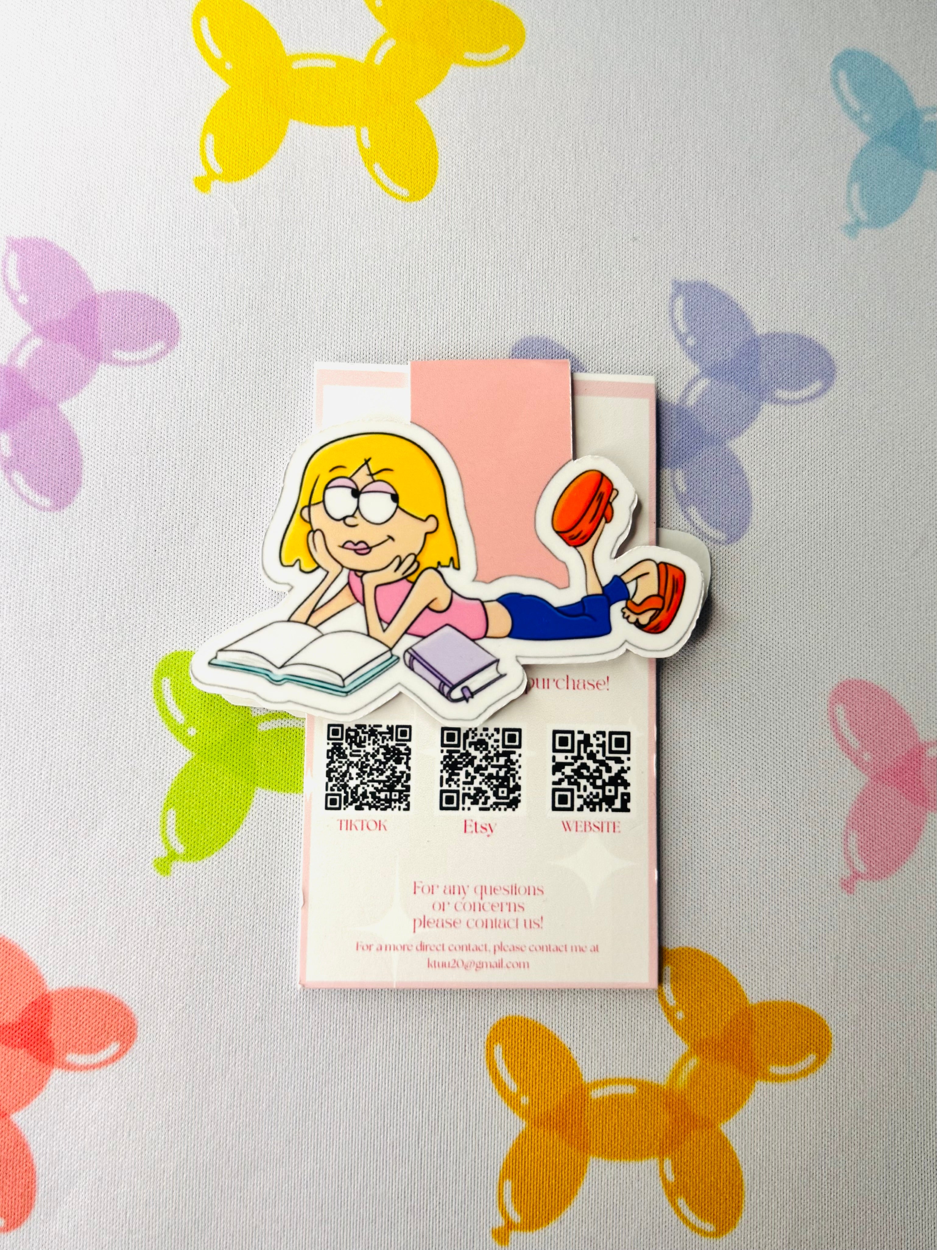 Bookish Lizzie McGuire Magnetic Bookmark