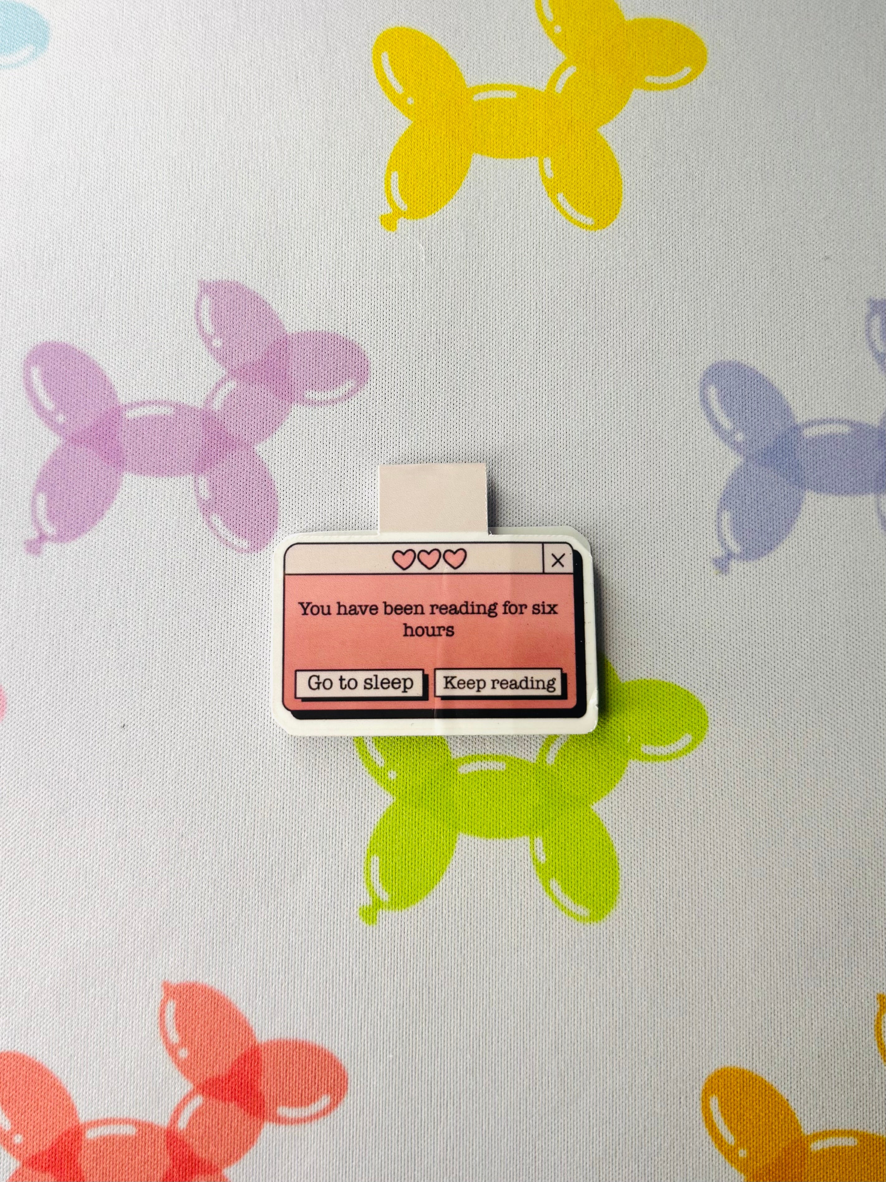 “You have been reading for six hours” Phone Notification Magnetic Bookmark